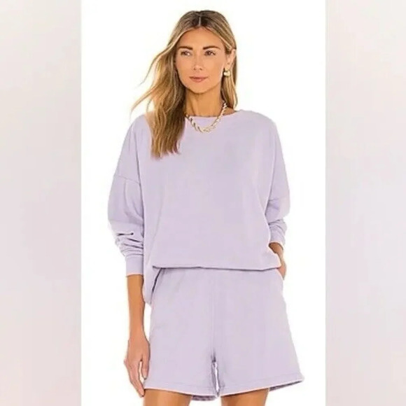 SIXTHREESEVEN The Sweat Short in Lavender Size Small NWT - Picture 2 of 6